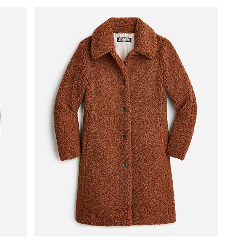 J Crew Teddy Sherpa Coat